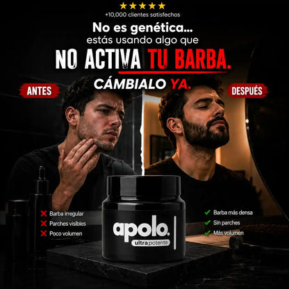 Apolo para Crecimiento de Barba Ultra Potente